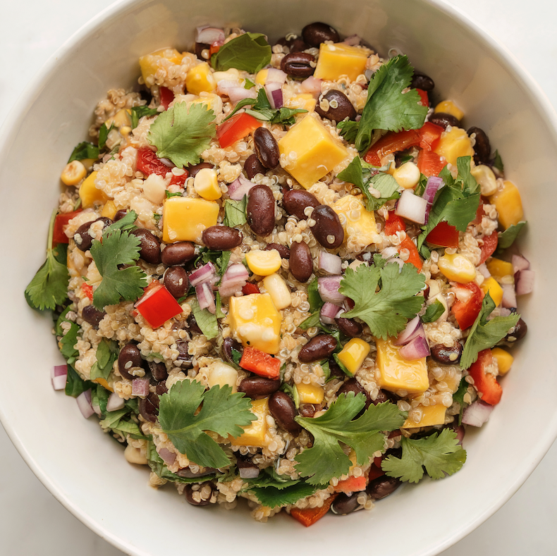 Naturally Vegan & GF: Mango Black Bean Quinoa Salad for Health